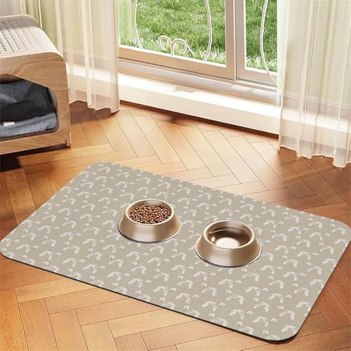 Französische Bulldogge Kürbis Halloween,wasserdichte Futtermatte für Haustiere, Tischsets für Katzen und Hunde für Futter und Wasser, Futtermatten aus PU-Leder,40x60cm Französische Bulldogge Kürbis Halloween,wasserdichte Futtermatte für Haustiere, Tischsets für Katzen und Hunde für Futter und Wasser, Futtermatten aus PU-Leder,40x60cm von Zouey