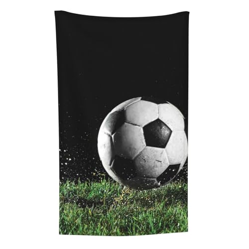 Fußballmuster, Überwurf für Couchstühle, warme Plüschdecke für Bettwäsche und Reisen, 76,2 x 127,7 cm von Zouey