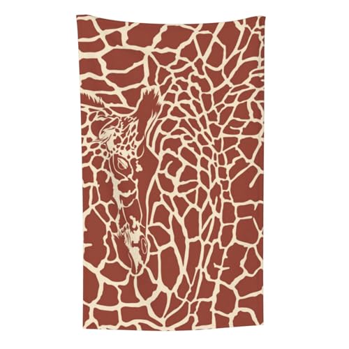 Giraffenhaut-Druck, Überwurf für Couchstühle, warme Plüschdecke für Bettwäsche und Reisen, 76,2 x 127,7 cm von Zouey