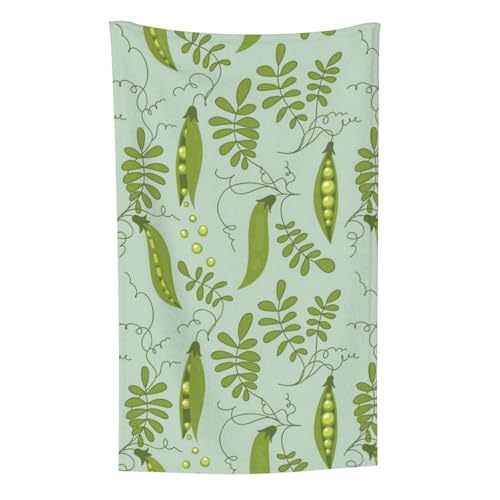 Grüne Erbsen Lassen blau, Überwurf für Couchstühle, warme Plüschdecke für Bettwäsche und Reisen, 76,2 x 127,7 cm von Zouey
