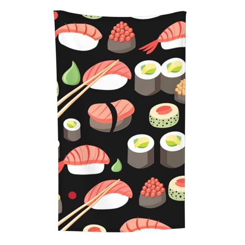 Japanische Sushi-Küche, Überwurf für Couchstühle, warme Plüschdecke für Bettwäsche und Reisen, 76,2 x 127,7 cm von Zouey