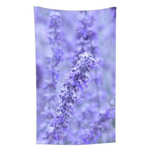 Lavendelfarbene Blumen, Überwurf für Couchstühle, warme Plüschdecke für Bettwäsche und Reisen, 76,2 x 127,7 cm von Zouey