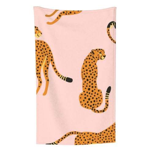 Leopard Tropische Tiere Gepard, Überwurf für Couchstühle, warme Plüschdecke für Bettwäsche und Reisen, 76,2 x 127,7 cm von Zouey
