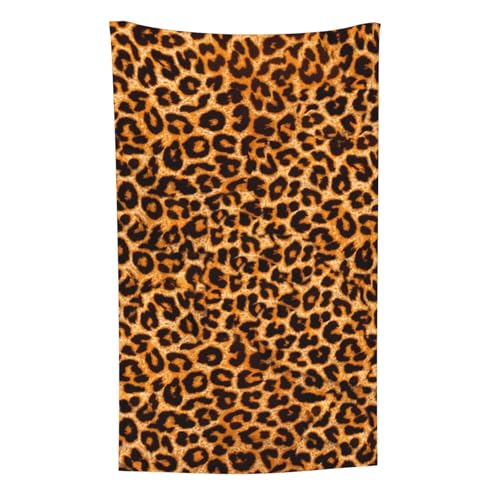 Leopardenmuster, Überwurf für Couchstühle, warme Plüschdecke für Bettwäsche und Reisen, 76,2 x 127,7 cm von Zouey