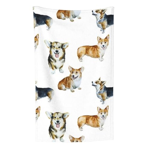 Lustiges Corgi-Hundemuster (1), Überwurf für Couchstühle, warme Plüschdecke für Bettwäsche und Reisen, 76,2 x 127,7 cm von Zouey