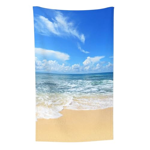 Meer und Strand, Überwurf für Couchstühle, warme Plüschdecke für Bettwäsche und Reisen, 76,2 x 127,7 cm von Zouey