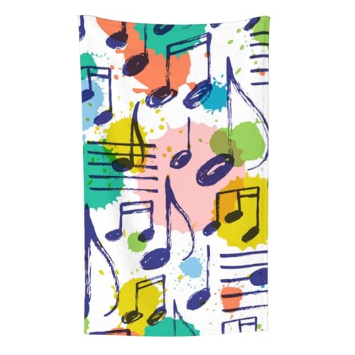 Musik, Musiknoten, Stilvoll, Überwurf für Couchstühle, warme Plüschdecke für Bettwäsche und Reisen, 76,2 x 127,7 cm von Zouey
