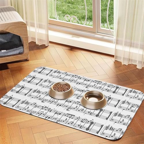 Musiknoten Musiknote Symbol Illustration,wasserdichte Futtermatte für Haustiere, Tischsets für Katzen und Hunde für Futter und Wasser, Futtermatten aus PU-Leder,40x60cm Musiknoten Musiknote Symbol Illustration,wasserdichte Futtermatte für Haustiere, Tischsets für Katzen und Hunde für Futter und Wasser, Futtermatten aus PU-Leder,40x60cm von Zouey
