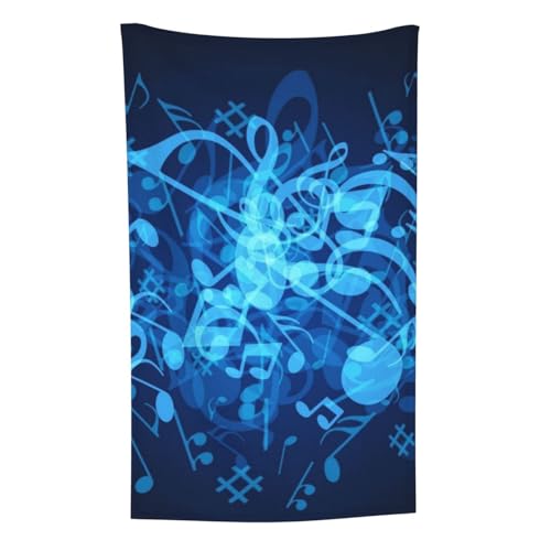 Musiknoten mit Notenschlüssel, Überwurf für Couchstühle, warme Plüschdecke für Bettwäsche und Reisen, 76,2 x 127,7 cm von Zouey