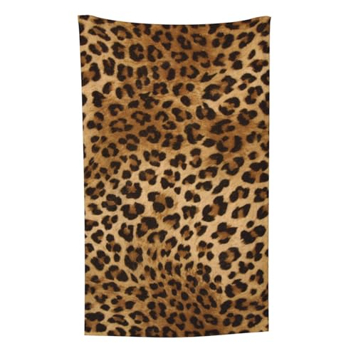 Niedlicher Leopardenmuster, Überwurf für Couchstühle, warme Plüschdecke für Bettwäsche und Reisen, 76,2 x 127,7 cm von Zouey