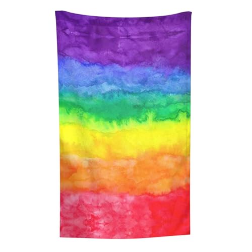 Regenbogen, Überwurf für Couchstühle, warme Plüschdecke für Bettwäsche und Reisen, 76,2 x 127,7 cm von Zouey