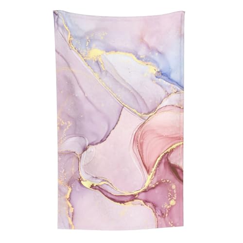 Rosa Marmor, Überwurf für Couchstühle, warme Plüschdecke für Bettwäsche und Reisen, 76,2 x 127,7 cm von Zouey