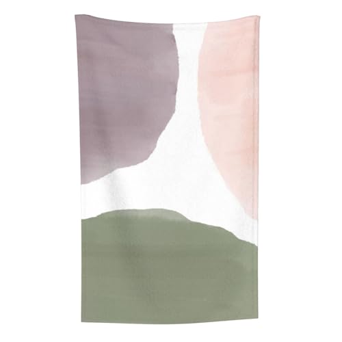 Rose Traube & Salbei Moderne Aquarell Kreise, Überwurf für Couchstühle, warme Plüschdecke für Bettwäsche und Reisen, 76,2 x 127,7 cm von Zouey