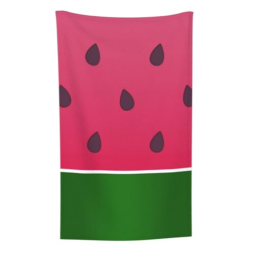 Wassermelone Obst Sommer, Überwurf für Couchstühle, warme Plüschdecke für Bettwäsche und Reisen, 76,2 x 127,7 cm von Zouey
