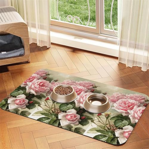 Weihnachten Funkelnde silbergraue und weiße Schneeflocken,wasserdichte Futtermatte für Haustiere, Tischsets für Katzen und Hunde für Futter und Wasser, Futtermatten aus PU-Leder,40x60cm Weihnachten Funkelnde silbergraue und weiße Schneeflocken,wasserdichte Futtermatte für Haustiere, Tischsets für Katzen und Hunde für Futter und Wasser, Futtermatten aus PU-Leder,40x60cm von Zouey