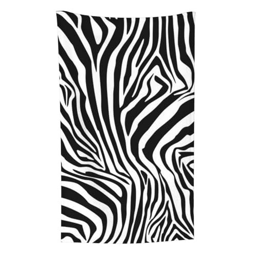 Zebramuster, Überwurf für Couchstühle, warme Plüschdecke für Bettwäsche und Reisen, 76,2 x 127,7 cm von Zouey