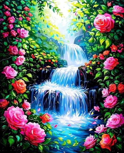 Malen Nach Zahlen Erwachsene Blume, Malen Nach Zahlen Kinder ab 7 8 9 10 Mädchen DIY Ölgemälde Leinwand Set, Paint by Numbers Wasserfall Muster mit Pinseln und Acrylfarbe für Wanddeko 40x50cm 2-33 Malen Nach Zahlen Erwachsene Blume, Malen Nach Zahlen Kinder ab 7 8 9 10 Mädchen DIY Ölgemälde Leinwand Set, Paint by Numbers Wasserfall Muster mit Pinseln und Acrylfarbe für Wanddeko 40x50cm 2-33 von Zoulile