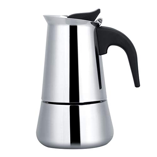 【𝐎𝐬𝐭𝐞𝐫𝐧】 Kaffeekanne tragbare Edelstahl Moka Espressomaschine Mokkatopf(100ml) von Zouminy
