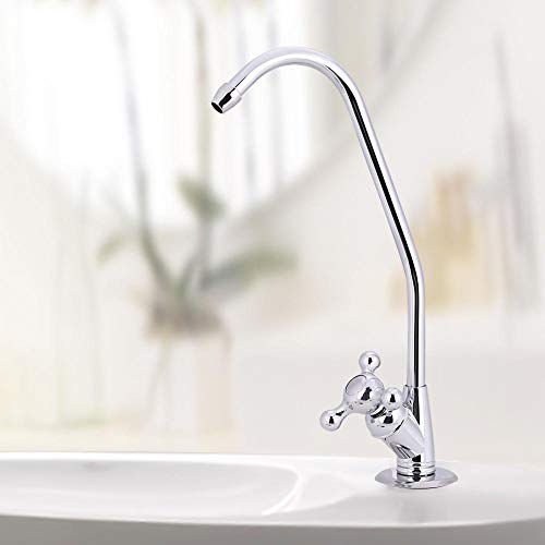 【𝐎𝐬𝐭𝐞𝐫𝐧】 Küchenarmatur 1/4 '' Zinklegierung Küchenarmatur Wasserhahn Chrom Umkehrosmose RO Trinkwasserfilter von Zouminy