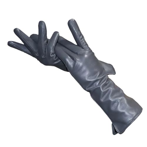 ZouoYYii Damen mittellange Schaffell-Lederhandschuhe - Fleece verdickte warme Touchscreen Herbst Winter Handschuhe ZouoYYii Damen mittellange Schaffell-Lederhandschuhe - Fleece verdickte warme Touchscreen Herbst Winter Handschuhe von ZouoYYii