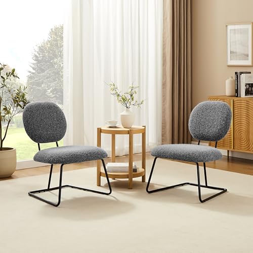 Zouron Esszimmerstühle 2er Set, Küchenstuhl Grau Polyesterstuhl Polsterstuhl Sessel Metallbeine bis 150kg Belastbar Sitzfläche 50x58cm Schreibstuhl Zouron Esszimmerstühle 2er Set, Küchenstuhl Grau Polyesterstuhl Polsterstuhl Sessel Metallbeine bis 150kg Belastbar Sitzfläche 50x58cm Schreibstuhl von Zouron