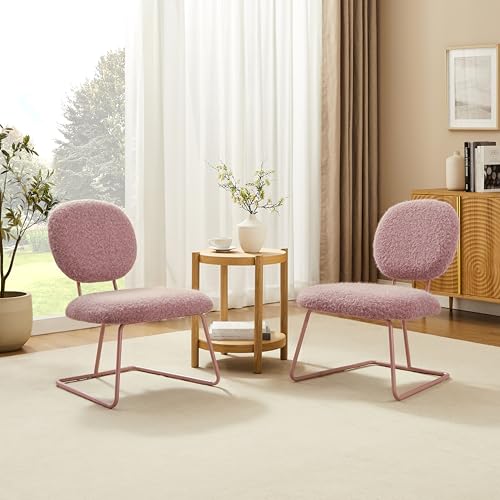 Zouron Esszimmerstühle 2er Set Sessel Rosa Polyesterstuhl Polsterstuhl Küchenstuhl Metallbeine Schreibstuhl Sitzfläche 50x58cm Zouron Esszimmerstühle 2er Set Sessel Rosa Polyesterstuhl Polsterstuhl Küchenstuhl Metallbeine Schreibstuhl Sitzfläche 50x58cm von Zouron