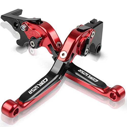 Zouyuan Für Honda CBR125R CBR 125R CBR 125 R 2005 Motorrad Zubehör Bremshebel Kupplung Griff Einstellbare Faltbare Griff Griffe Set von Zouyuan