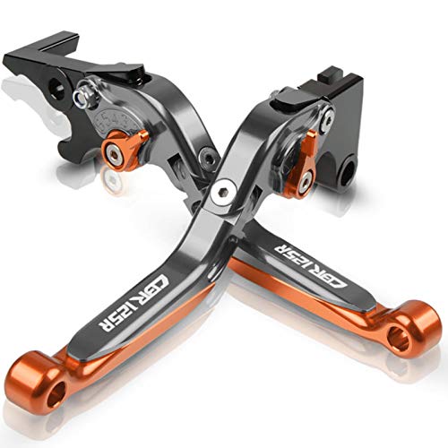 Zouyuan Für Honda CBR125R CBR 125R CBR 125 R 2005 Motorrad Zubehör Bremshebel Kupplung Griff Einstellbare Faltbare Griff Griffe Set von Zouyuan