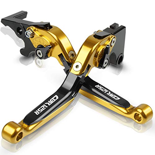 Zouyuan Für Honda CBR125R CBR 125R CBR 125 R 2005 Motorrad Zubehör Bremshebel Kupplung Griff Einstellbare Faltbare Griff Griffe Set von Zouyuan