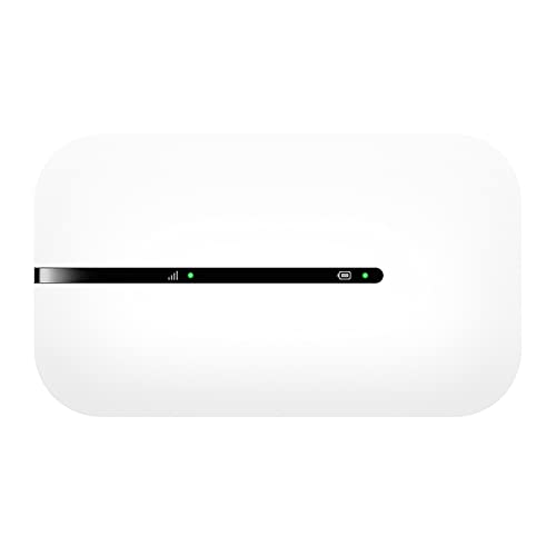 Zowee Mobile WiFi E5576 Mobiler WLAN-Router 4G LTE (CAT4), Download-Geschwindigkeit bis zu 150 Mbit/s, 1500 mAh Akku, Keine Konfiguration erforderlich, tragbares WLAN, Weiß von HUAWEI