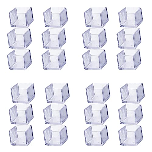 Zoyay Stuhlbeinkappen Stuhlbeinschoner Silikon Transparent Stuhlsocken Schutz für Stuhlbeine Boden Gummifüße Stumm Antirutsch möbel Füße Gummi Pads-Quadrat (24 stücke)_35 * 35mm von Zoyay