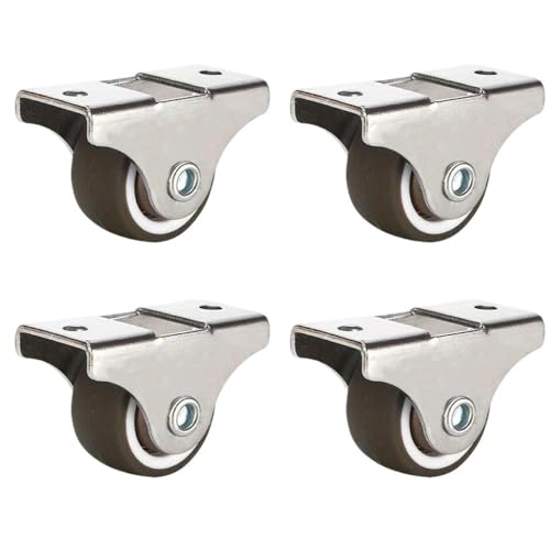 MöBelrollen 4 Stück 1,5 Zoll kleine Möbel-Lenkrollen, Gummi-Lenkrollen, niedriges Profil, geräuscharme Gummi-Lenkrollen for Wagenschubladen tragkraft MöBelrollen 4 Stück 1,5 Zoll kleine Möbel-Lenkrollen, Gummi-Lenkrollen, niedriges Profil, geräuscharme Gummi-Lenkrollen for Wagenschubladen tragkraft von Zpengtai