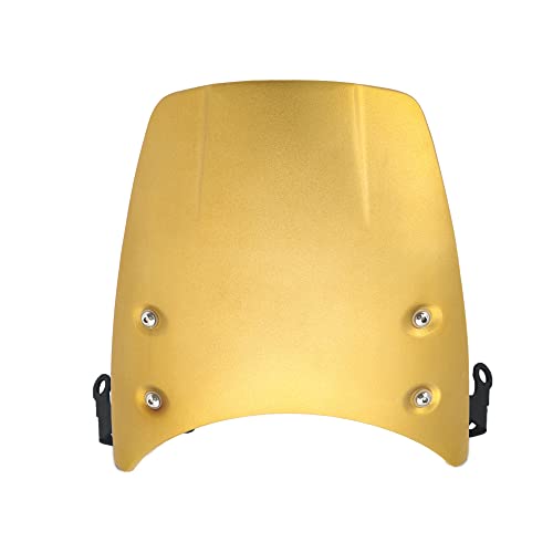 Motorrad Windschutzscheibe FIT AUF VERWENDUNG FÜR Bmw r neun t ninet r9t r 9 t Racer Pure Urban Scrambler 2014-2022 Motorrad Windschutzscheibe Aluminium Wind Deflektor Windschutzscheibe(Gold) von Zpengtai