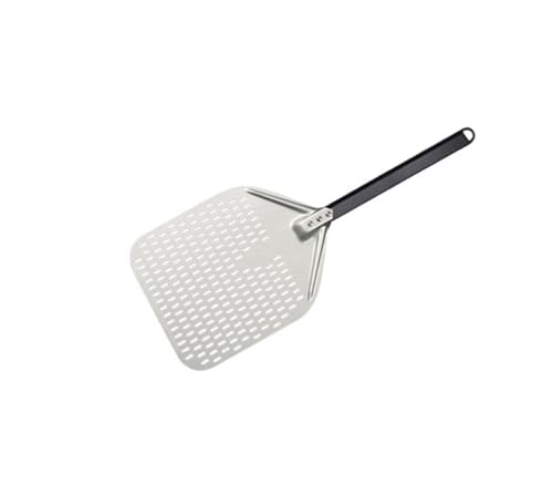 Pizzaschaufel 1 Stück 12 14 Zoll große Lange Aluminium-Pizzaschaufel mit langem Griff, Zubehör, Pizza-Paddelspatel, antihaftbeschichteter runder Pfannen-Backwender backen(12inch 66cm W) von Zpengtai