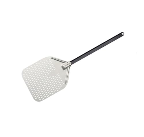 Pizzaschaufel 1 Stück 12 14 Zoll große Lange Aluminium-Pizzaschaufel mit langem Griff, Zubehör, Pizza-Paddelspatel, antihaftbeschichteter runder Pfannen-Backwender backen(12inch 80cm W) von Zpengtai