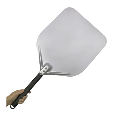 Pizzaschaufel 1 Stück 12 14 Zoll große Lange Aluminium-Pizzaschaufel mit langem Griff, Zubehör, Pizza-Paddelspatel, antihaftbeschichteter runder Pfannen-Backwender backen(14inch 56cm S) von Zpengtai