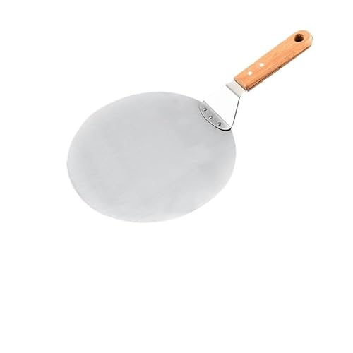 Pizzaschaufel 10/12 Zoll Edelstahl Pizza Schaufel Spachtel Große Runde Pizza Paddel for Küche Ofen Pizza Brot Kuchen Transfer Backen Werkzeuge backen von Zpengtai