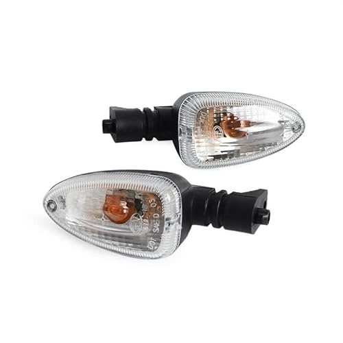 Zpengtai Blinker Motorrad 2PCS Motorrad Blinker-kontrollleuchte Lampe Fit for BMW F650GS 800GS 800R 800S 800ST 1150GS 1200GS Motorrad Blinker(Clear Lens) von Zpengtai