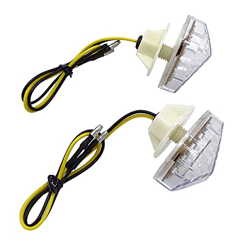 Zpengtai Blinker Motorrad 2pcs Motorradbeleuchtung Blinker -Anpassung for Honda CBR 600 RR CBR600 F4 F. 4i CBR900 CBR919 CBR600RR 900 Motorrad Blinker(White) von Zpengtai
