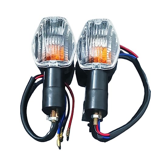 Zpengtai Blinker Motorrad Blinker Licht Anzeige Lampe Passend for Honda CB400SF CB600 900 Passend for Hornet RVT 1000R CBR 919 05-up 1300 Motorrad Zubehör Motorrad Blinker(Clear) von Zpengtai