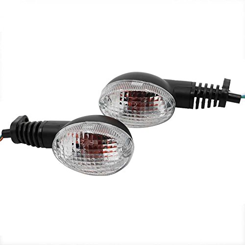 Zpengtai Blinker Motorrad Blinker Passend for Kawasaki EX250R Ninja 250R KLX250S KLX250SF VN650 Vorne/Hinten Blinker-kontrollleuchte Blinker Lampe Motorrad Blinker(2 Clear Light) von Zpengtai
