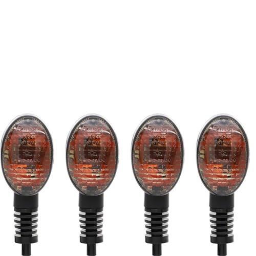 Zpengtai Blinker Motorrad Blinker Passend for Kawasaki EX250R Ninja 250R KLX250S KLX250SF VN650 Vorne/Hinten Blinker-kontrollleuchte Blinker Lampe Motorrad Blinker(4 Smoke Light) von Zpengtai