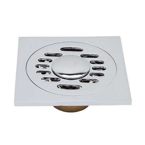 Zpengtai Bodenablauf 100 * 100 Mm Liner Bodenablauf Chrom Quadratischen Toilette Dusche Abfluss Abflusssieb abflusssieb(Model 8) von Zpengtai
