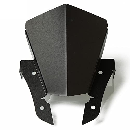 Zpengtai Motorrad Windschutzscheibe Aluminium Motorrad Motorrad Zubehör Front Windschutzscheiben Windschutzscheibe Fit Verwendung for Yamaha MT07 MT-07 MT 07 FZ07 2013 2014 2015 2016 2017(No Logo) von Zpengtai