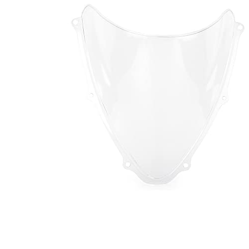 Zpengtai Motorrad Windschutzscheibe Motorrad Abs Windschutzscheibe Windschutzscheibe Double Bubble Wind Shield Fit Verwendung for Suzuki GSXR600 GSXR750 2006 2007 6 Farben(Clear) von Zpengtai