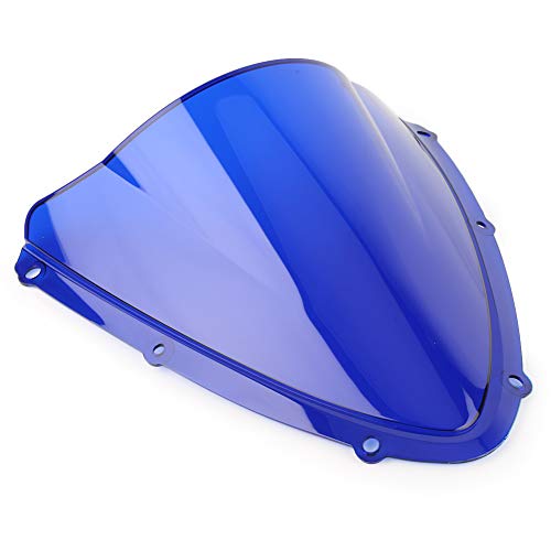 Zpengtai Motorrad Windschutzscheibe Motorrad Windschutzscheibe Doppelblase Abs Windschutzscheiben-FIT-Verwendung for Suzuki GSXR 600 750 K8 K10 2008 2009 2010(Blue) von Zpengtai