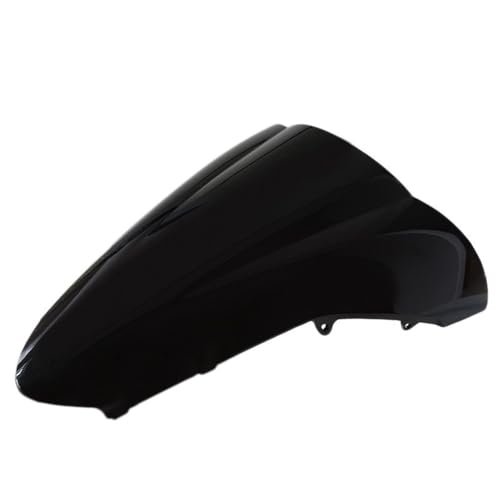 Zpengtai Motorrad Windschutzscheibe Motorrad schwarzer Doppelblasen-Windschutzscheibe Windschutzscheibe Abs Gebrauch for Honda VFR 800 2002-2009. von Zpengtai