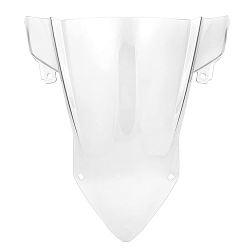 Zpengtai Motorrad Windschutzscheibe Motorradteile Double Bubble Front Windschutzscheibe Windschutzscheibenschild Wind Deflektor Fit Verwendung for BMW S1000RR S1000 RR 2019 2020 2021(Clear) von Zpengtai