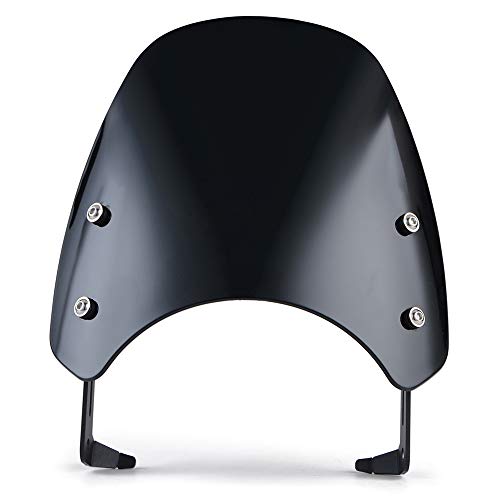 Zpengtai Motorrad Windschutzscheibe Windschutzscheiben-Fitnutzung for Triumph Street Twin Bonneville Scrambler 1200 XE XC BE 2019 2020 2021 Motorrad-Windschutzscheibe Windabweiser(Model 3) von Zpengtai