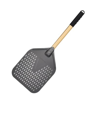 Zpengtai Pizzaschaufel 10 11 12 13 14 Zoll Pizza Schaufel Perforierte Schaufel Drehen Paddel for Ofen Drehen Schaufel Küche Werkzeuge Antihaft Pizza Backen backen(10 inch 66cm Gold) von Zpengtai